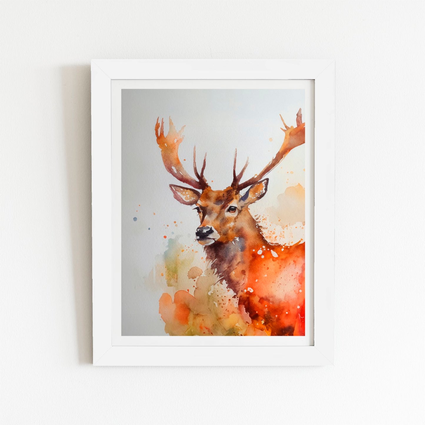Majestic Stag Watercolour Art Prints