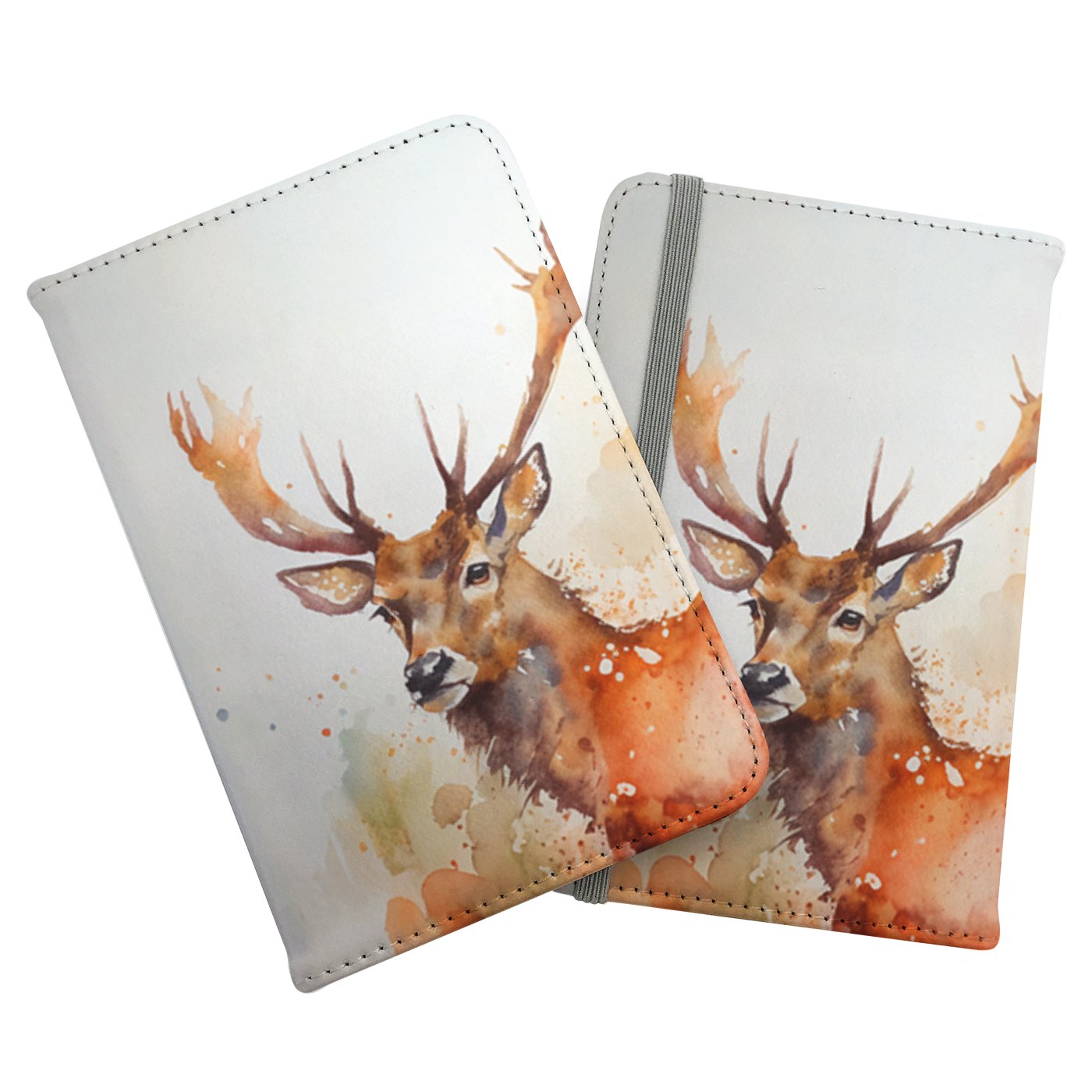 Majestic Stag Watercolour Passport Cover