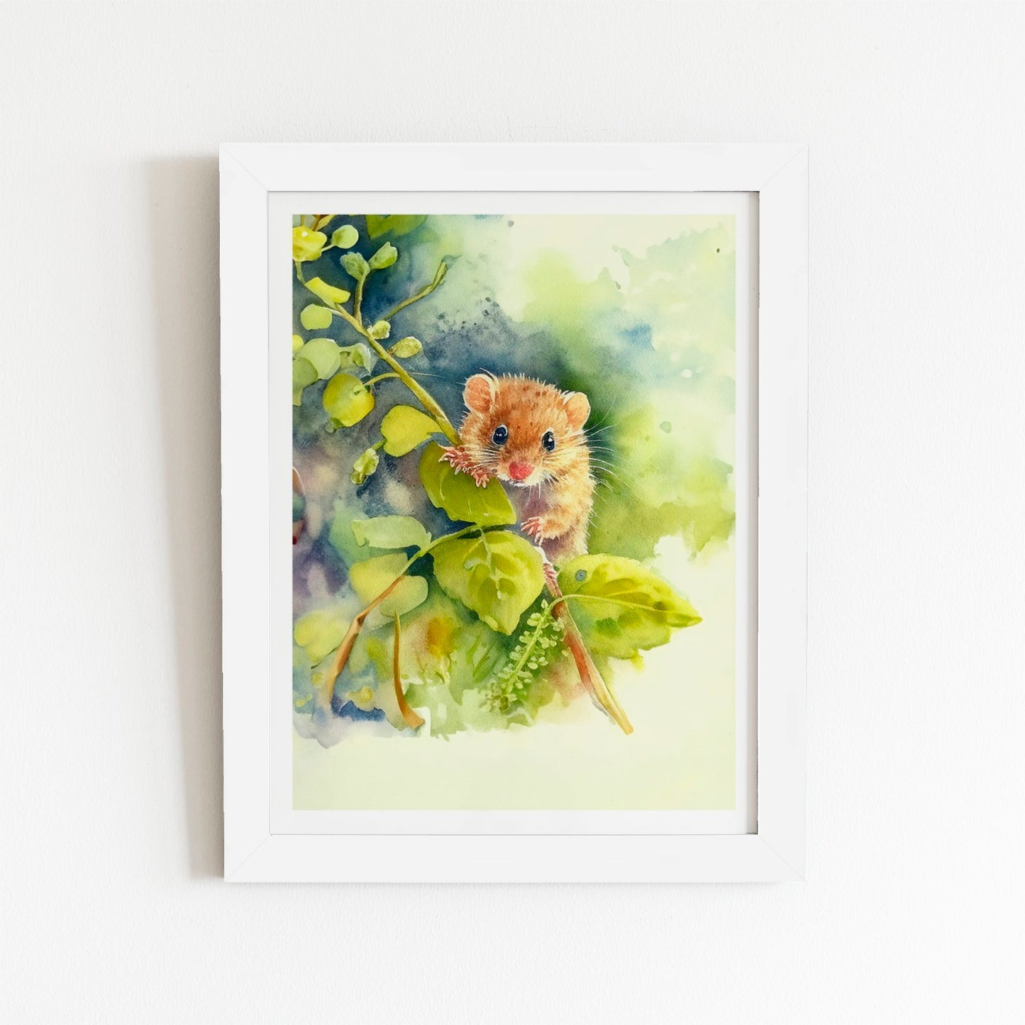 Dormouse Watercolour Art Prints