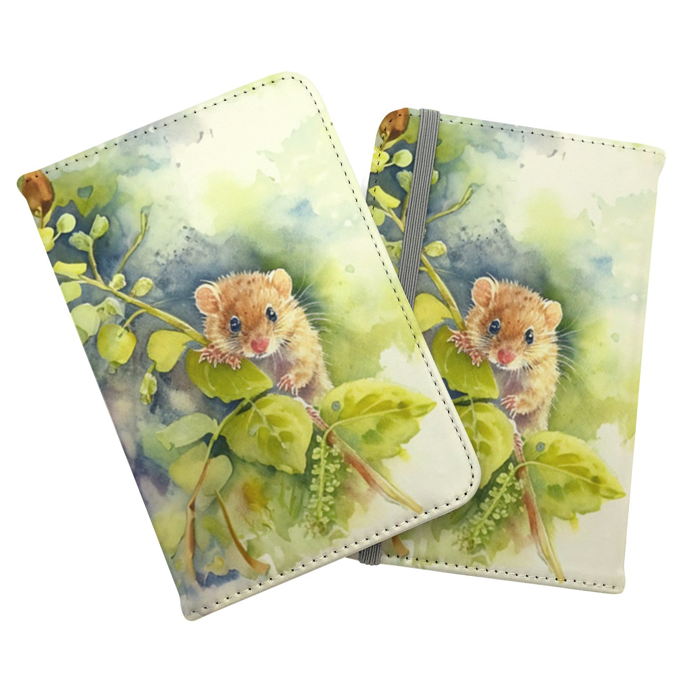 Dormouse Watercolour Passport Cover