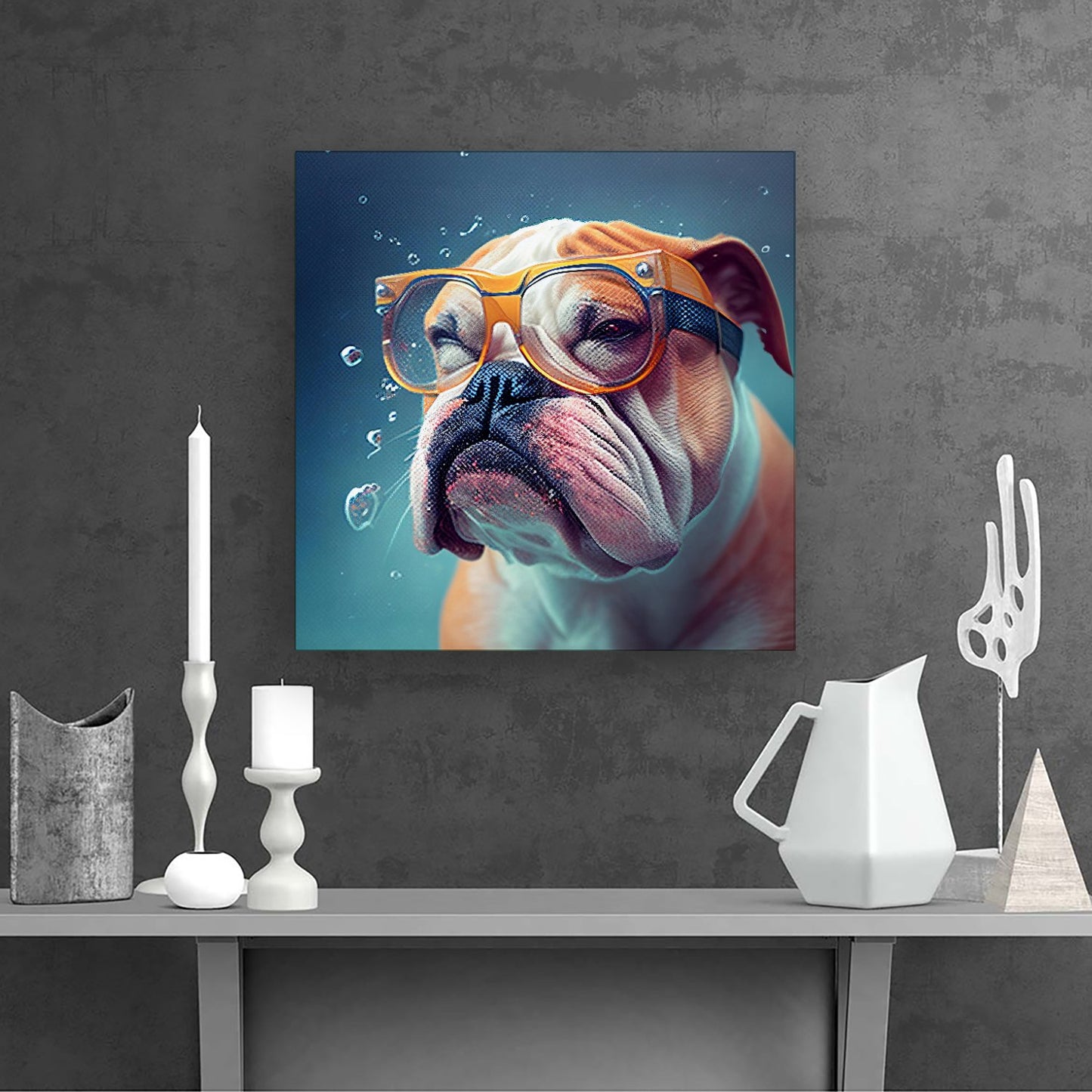 Bulldog Splashart Canvas