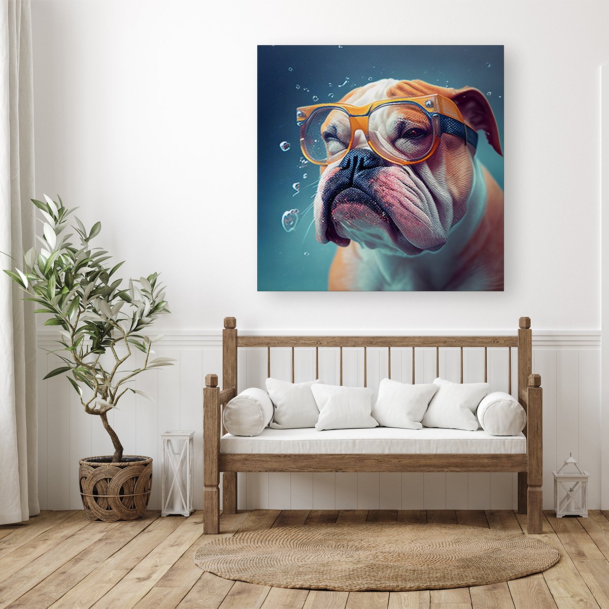Bulldog Splashart Canvas