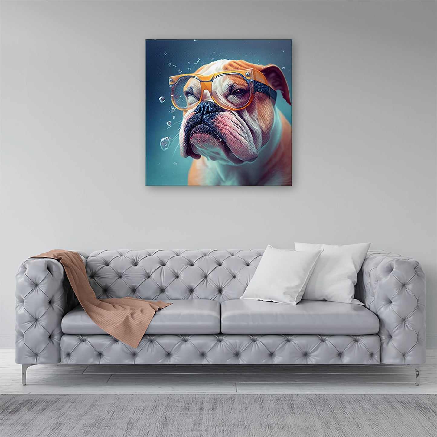 Bulldog Splashart Canvas