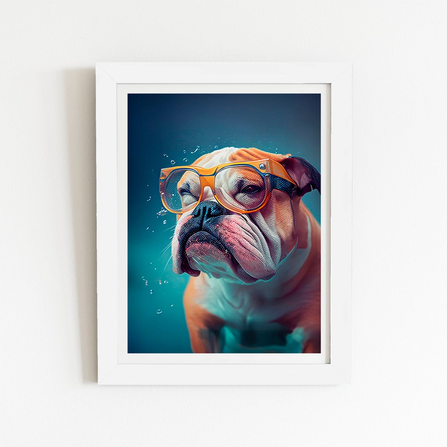 Bulldog Splashart Art Prints