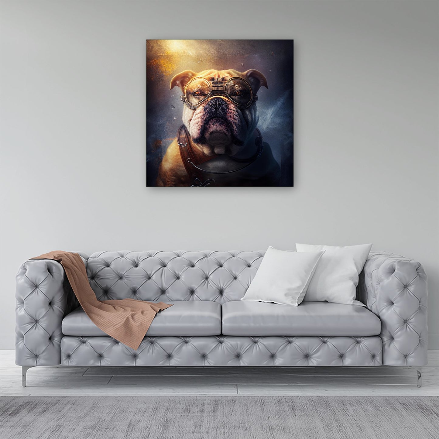 Bulldog Splashart Golden Canvas