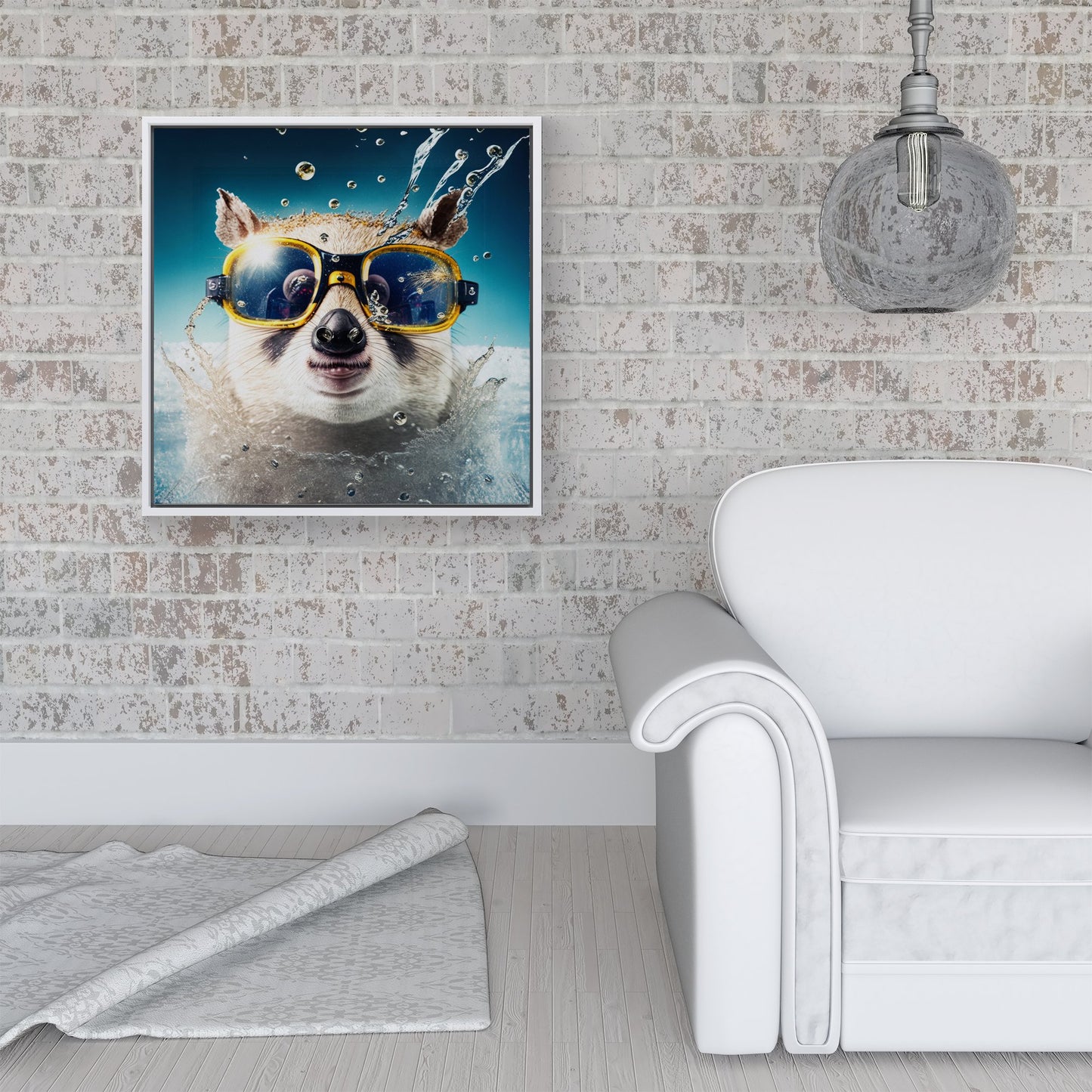 Dormouse Splashart Framed Canvas