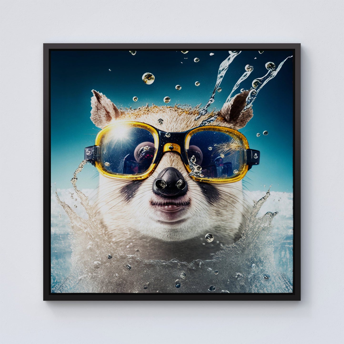 Dormouse Splashart Framed Canvas