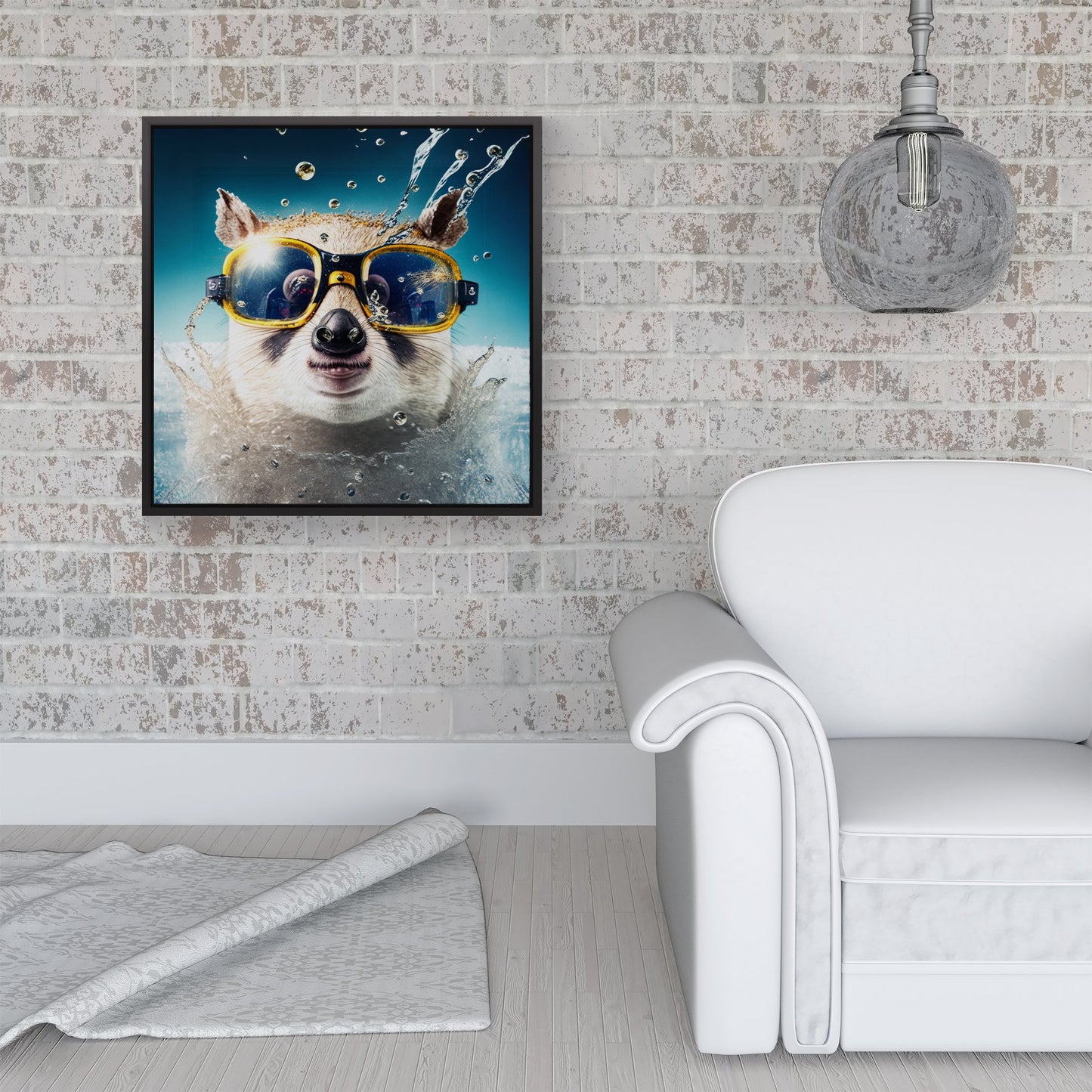 Dormouse Splashart Framed Canvas