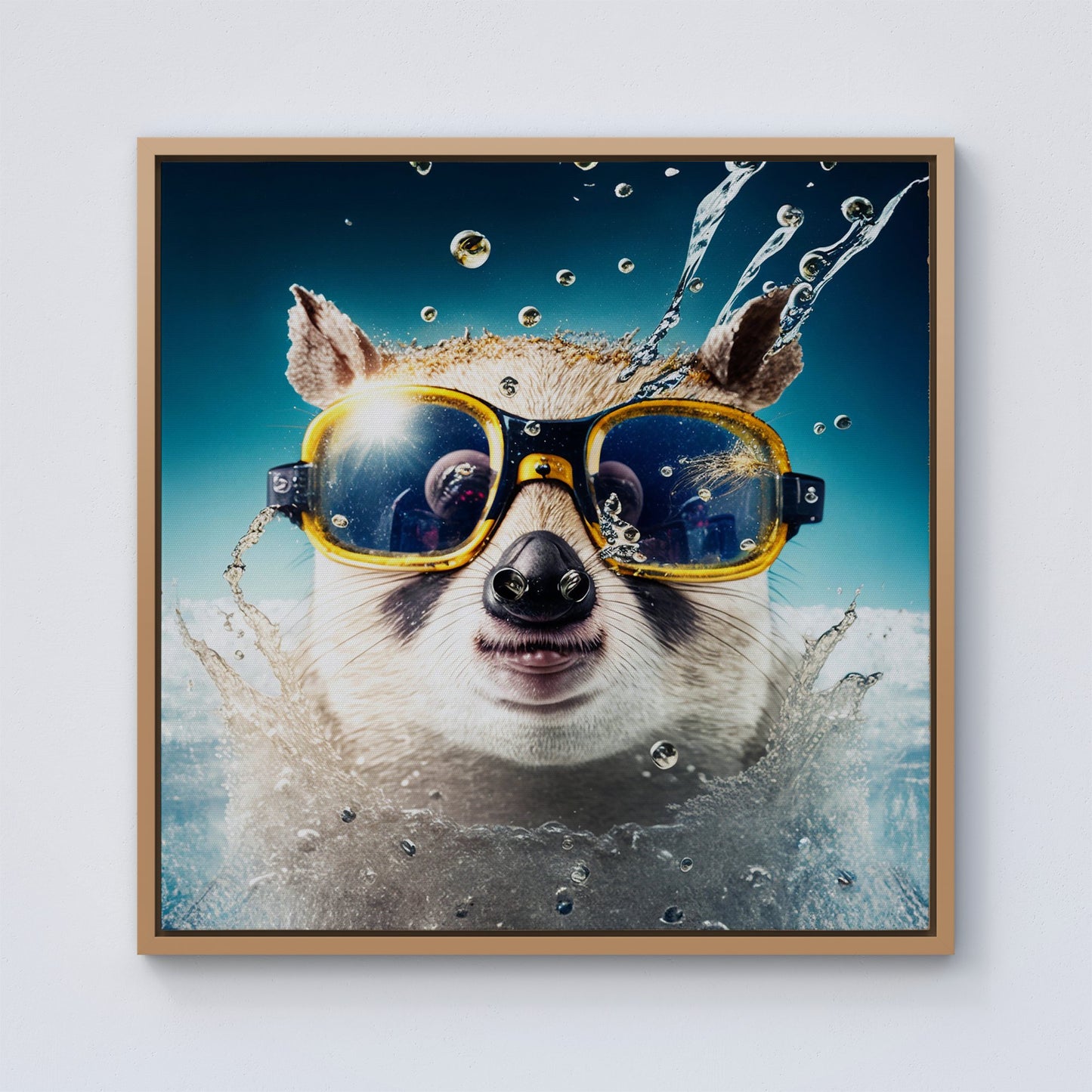 Dormouse Splashart Framed Canvas