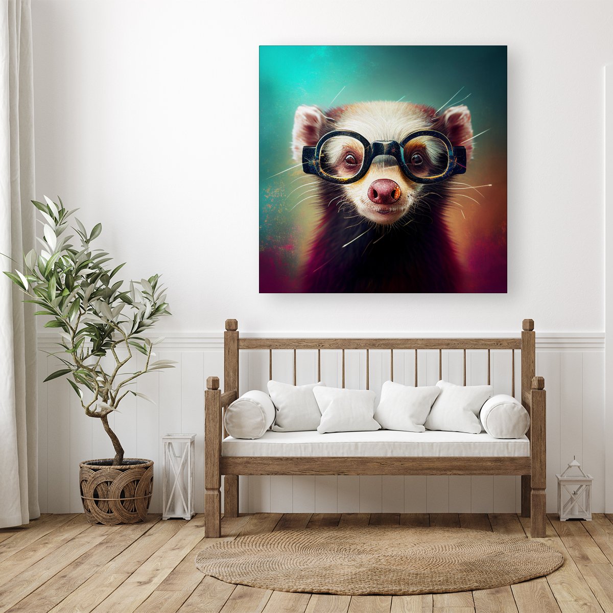 Ferret Splashart Canvas