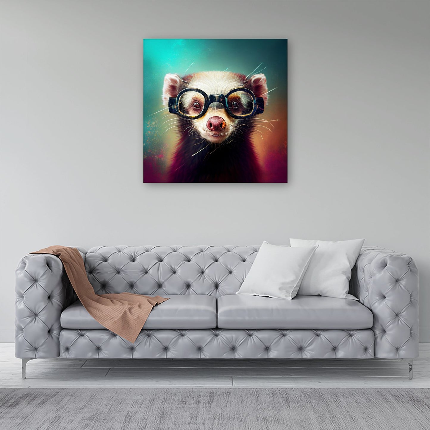 Ferret Splashart Canvas