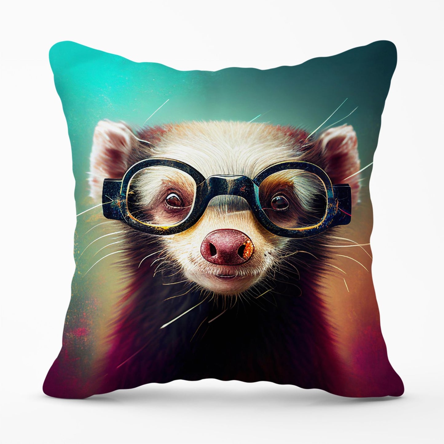 Ferret Splashart Outdoor Cushion