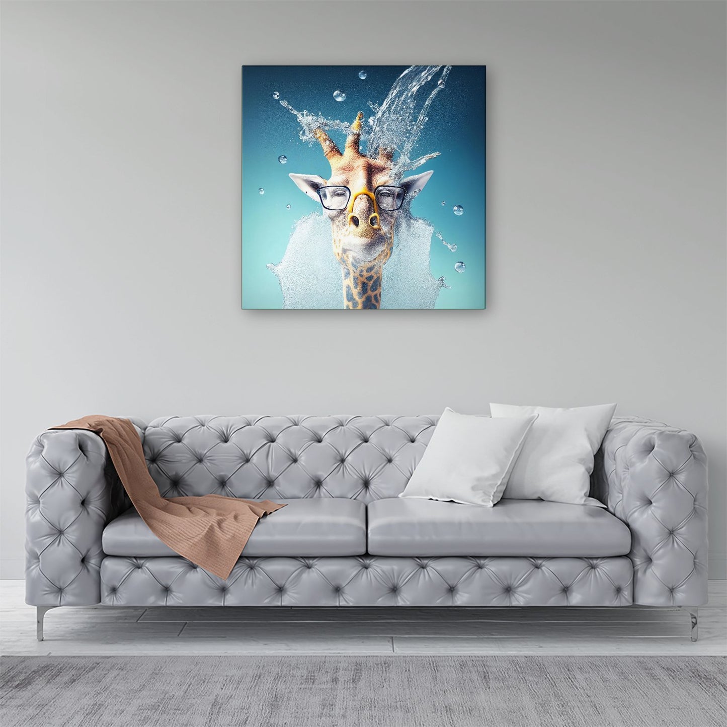 Giraffe Splashart Canvas