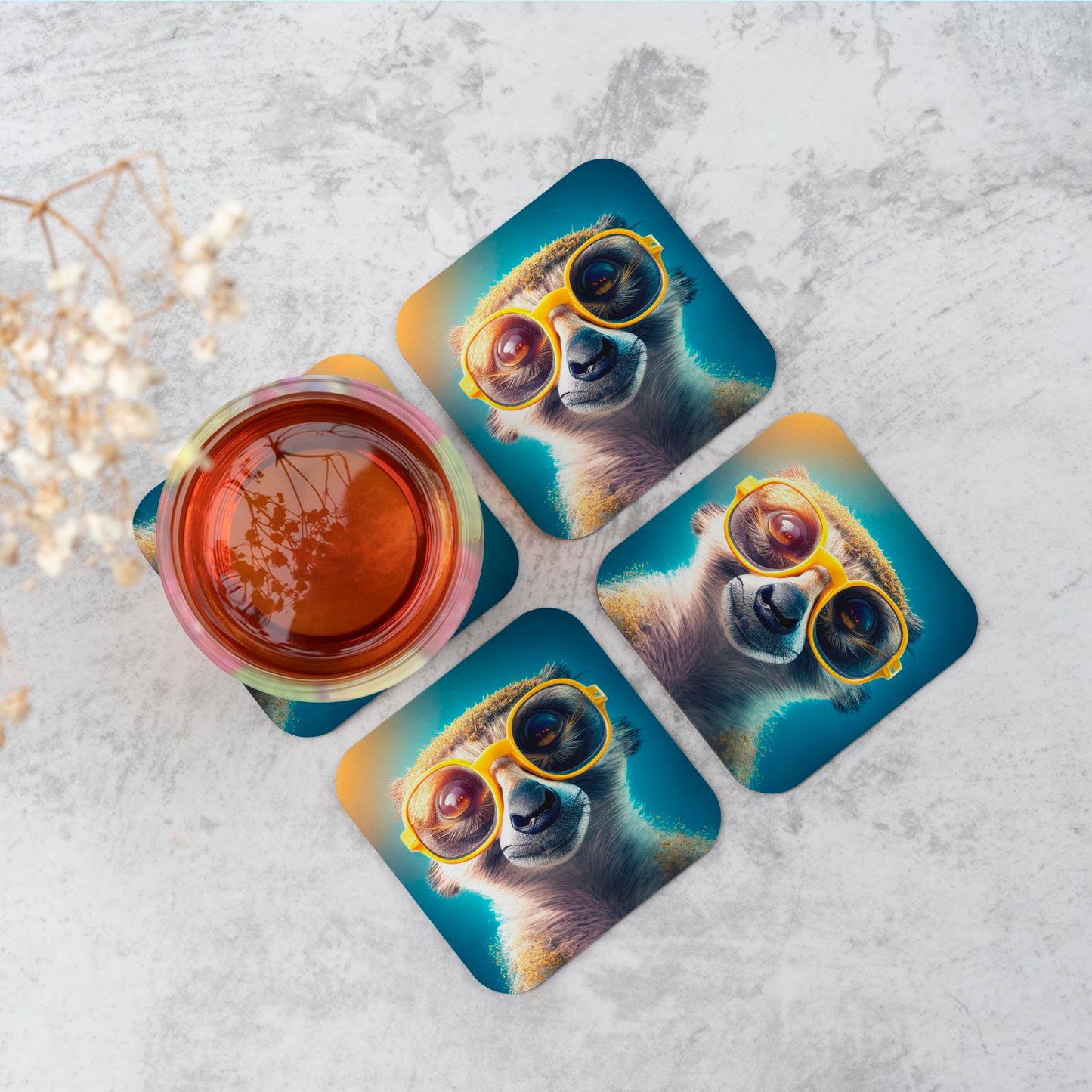 Meerkat Splashart Coasters