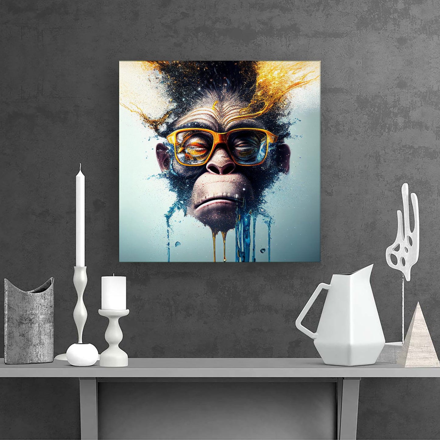 Monkey Splashart Canvas