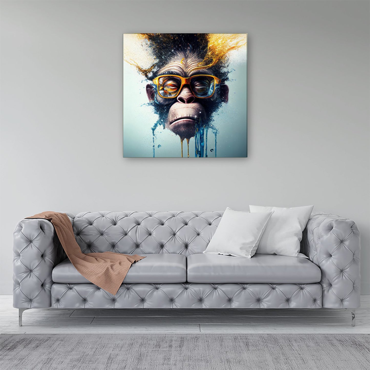 Monkey Splashart Canvas