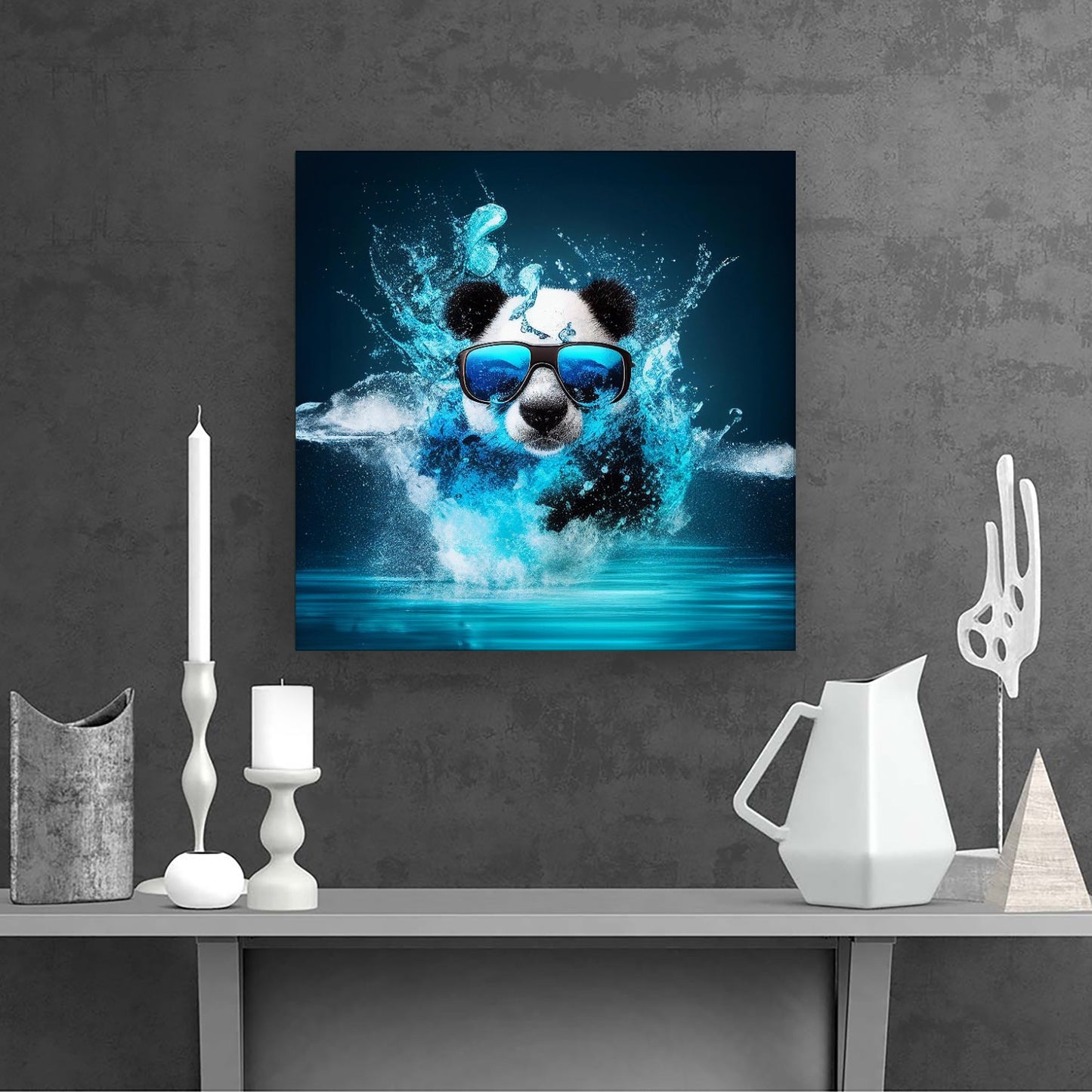 Panda Splashart Water Canvas