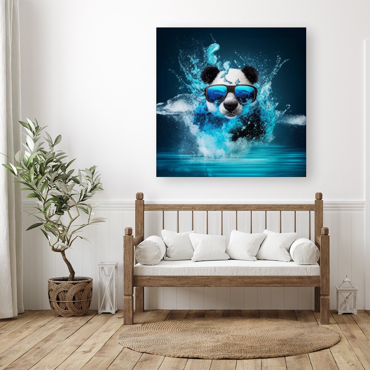 Panda Splashart Water Canvas