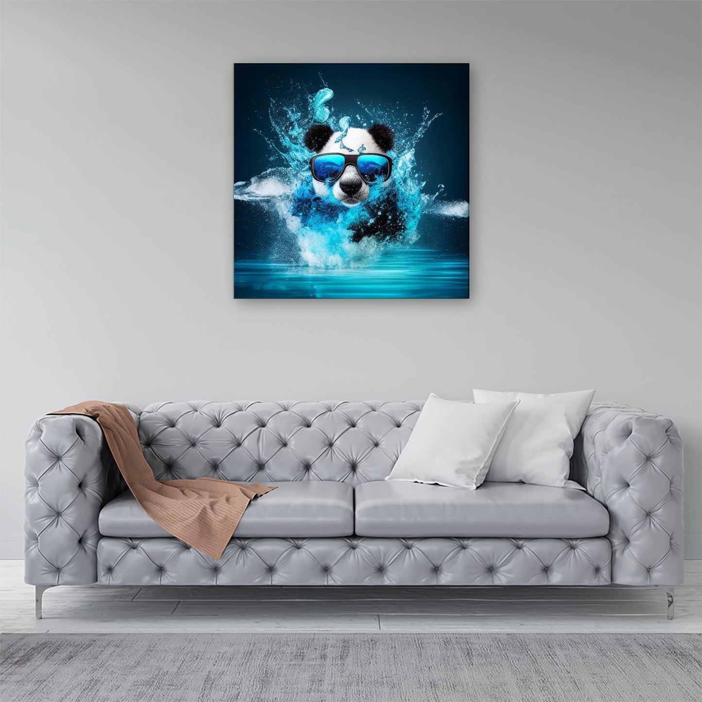 Panda Splashart Water Canvas