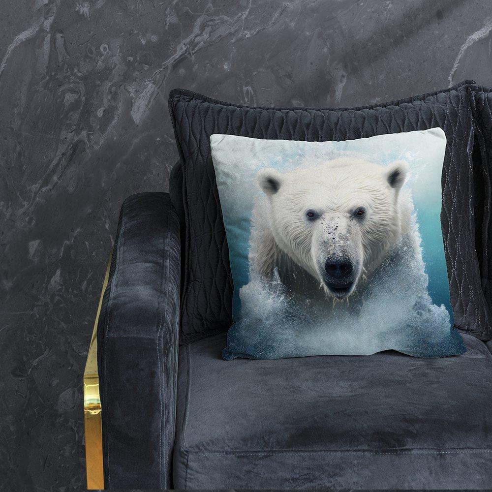 Polar Bear Splashart Cushions