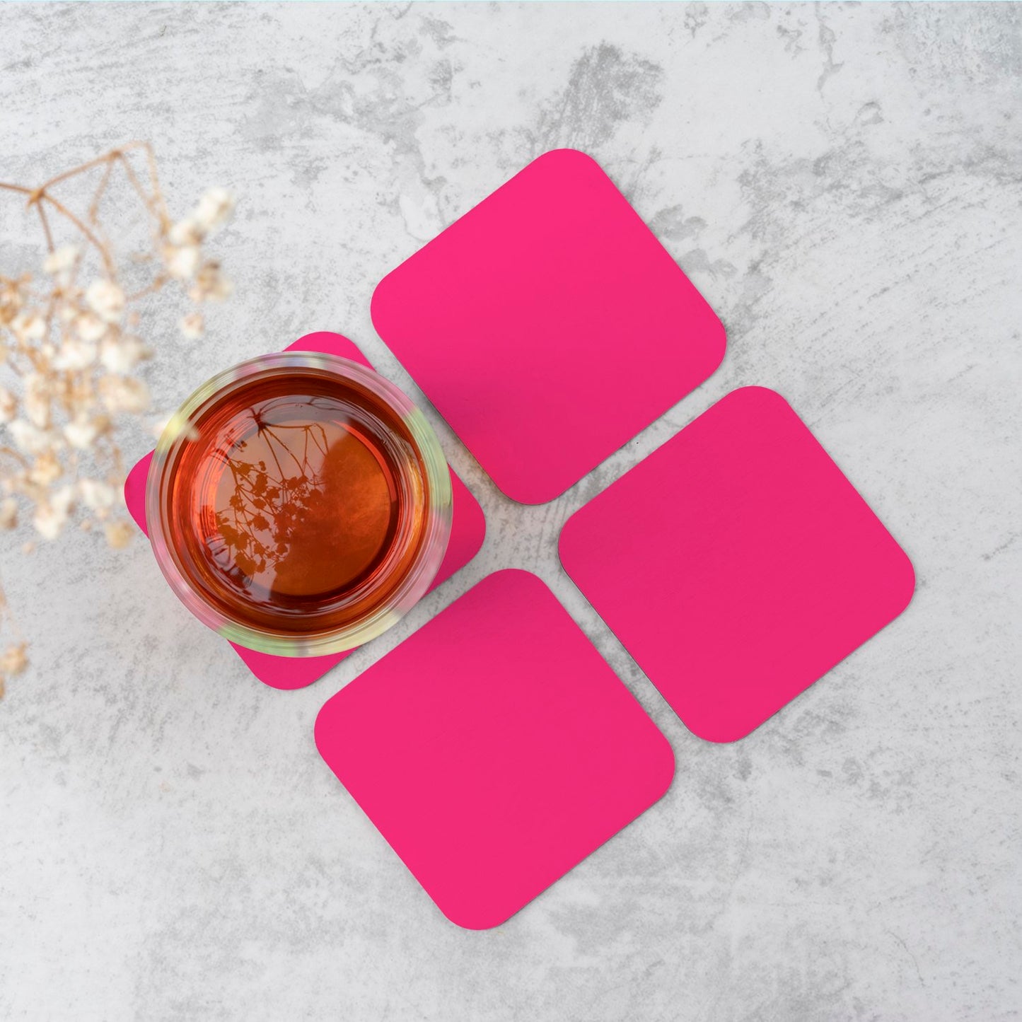 Vivid Pink Coasters