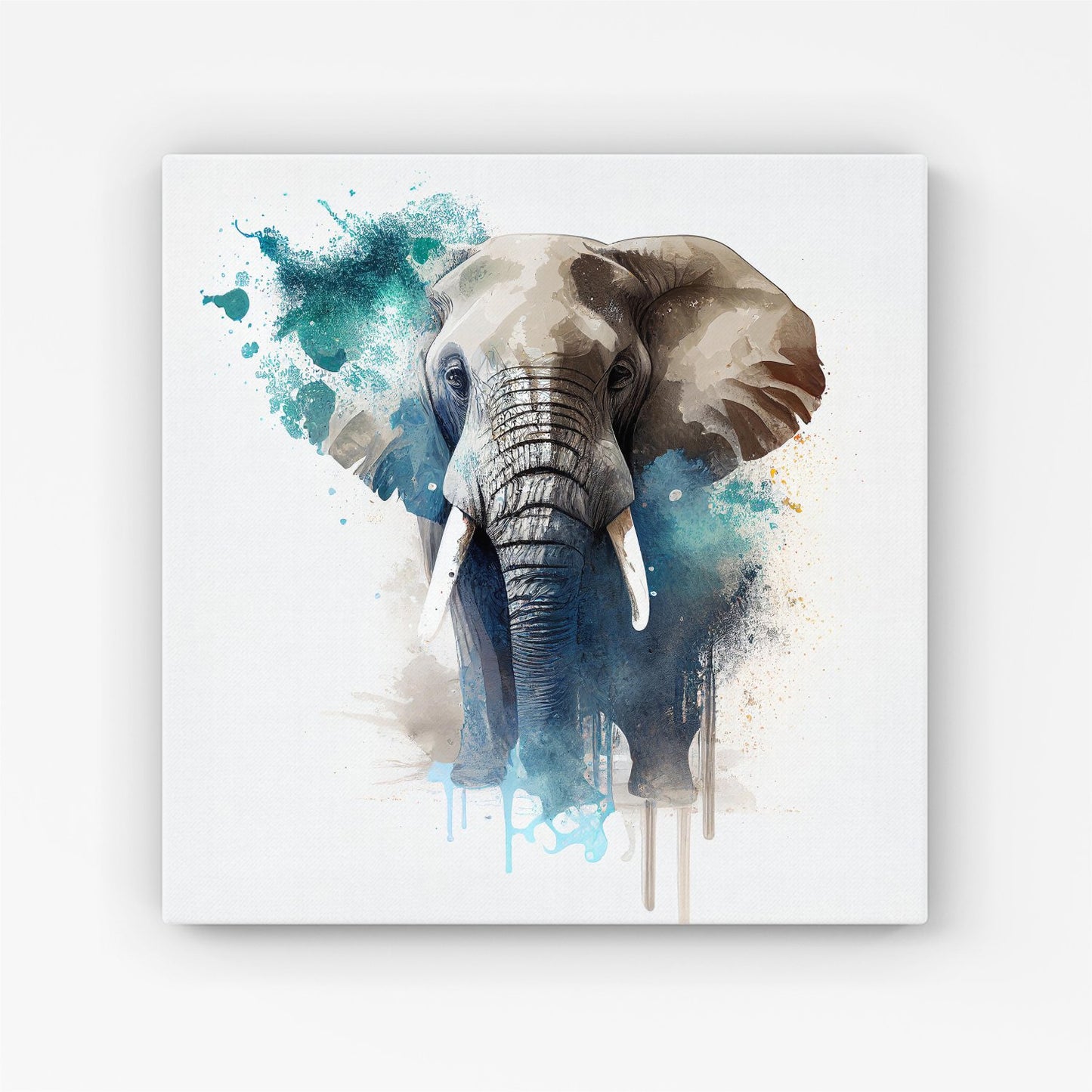 Majestic Elephant Splashart Canvas