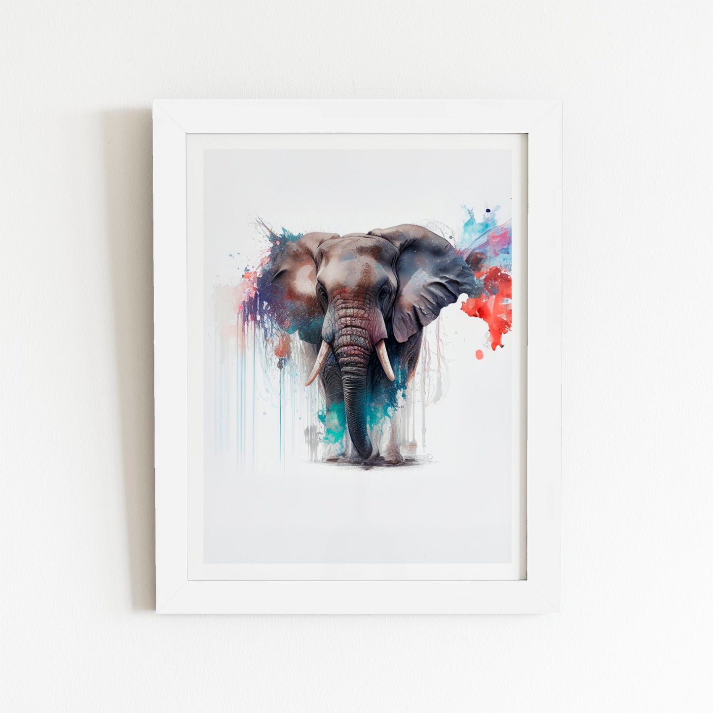 Elephant Splashart Art Prints
