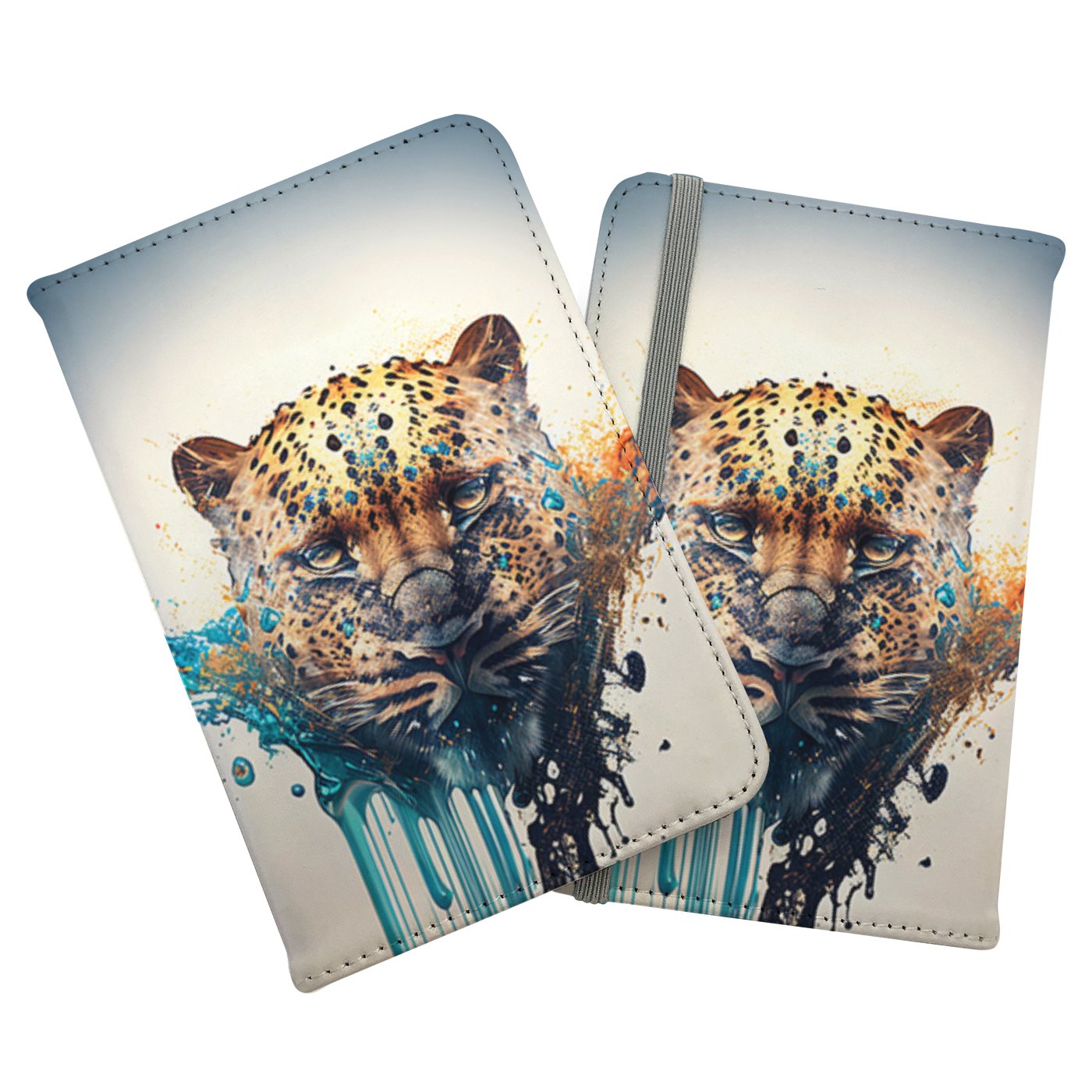 Leapoard Face Splashart On Light Background Passport Cover