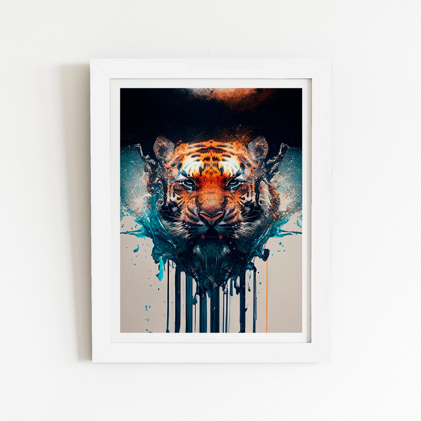 Tiger Face Splashart Art Prints