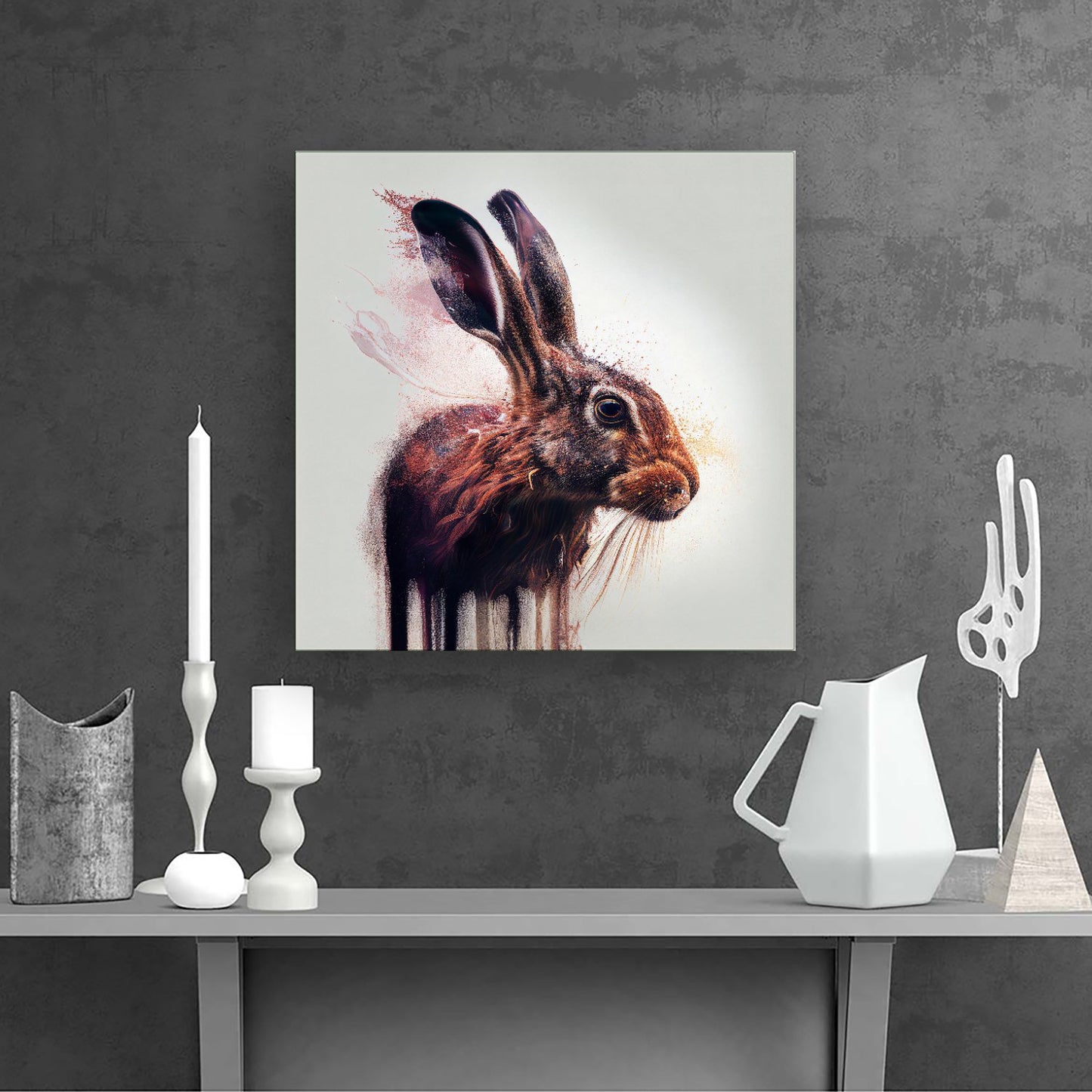Hare Face Splashart Canvas