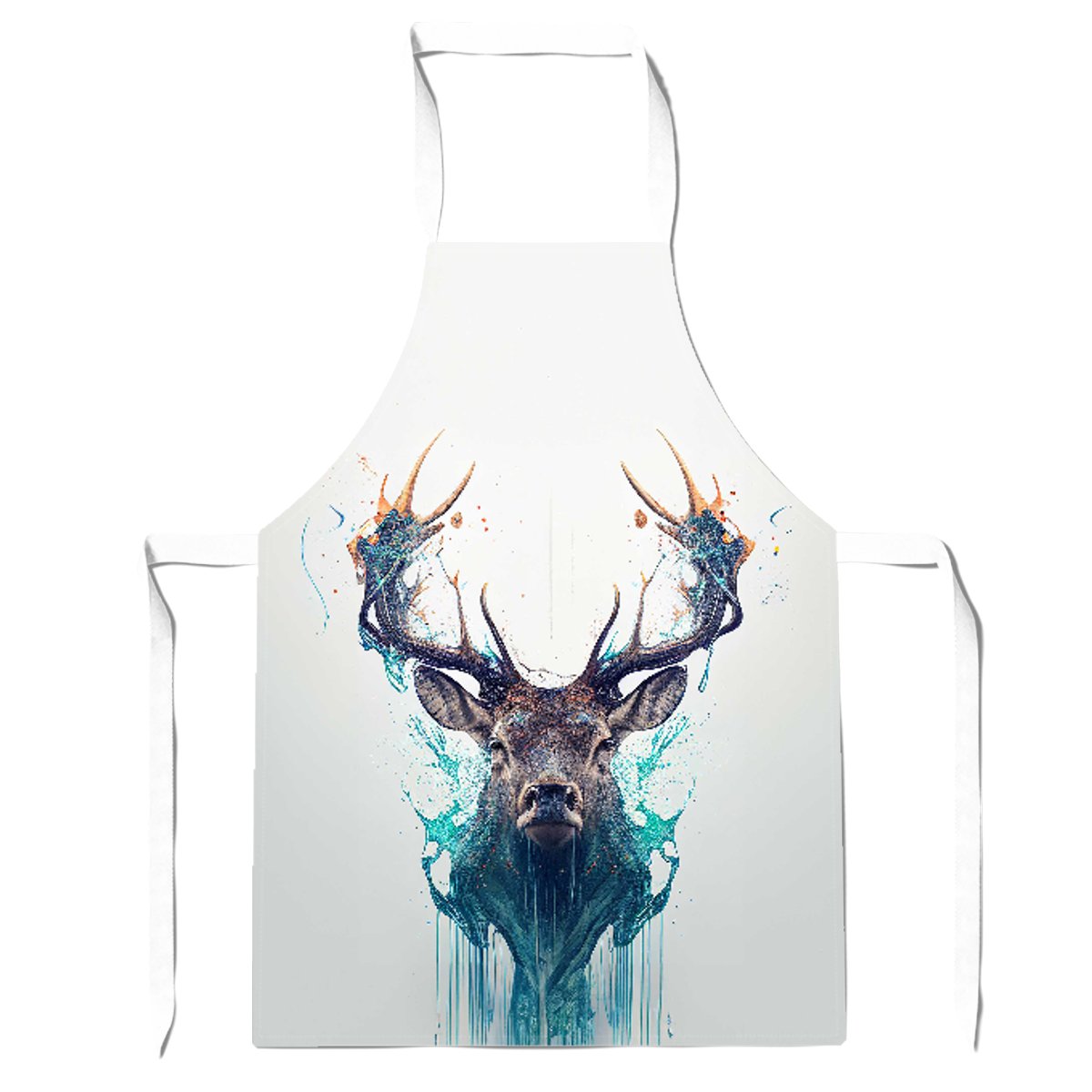 Stag Face Splashart Apron