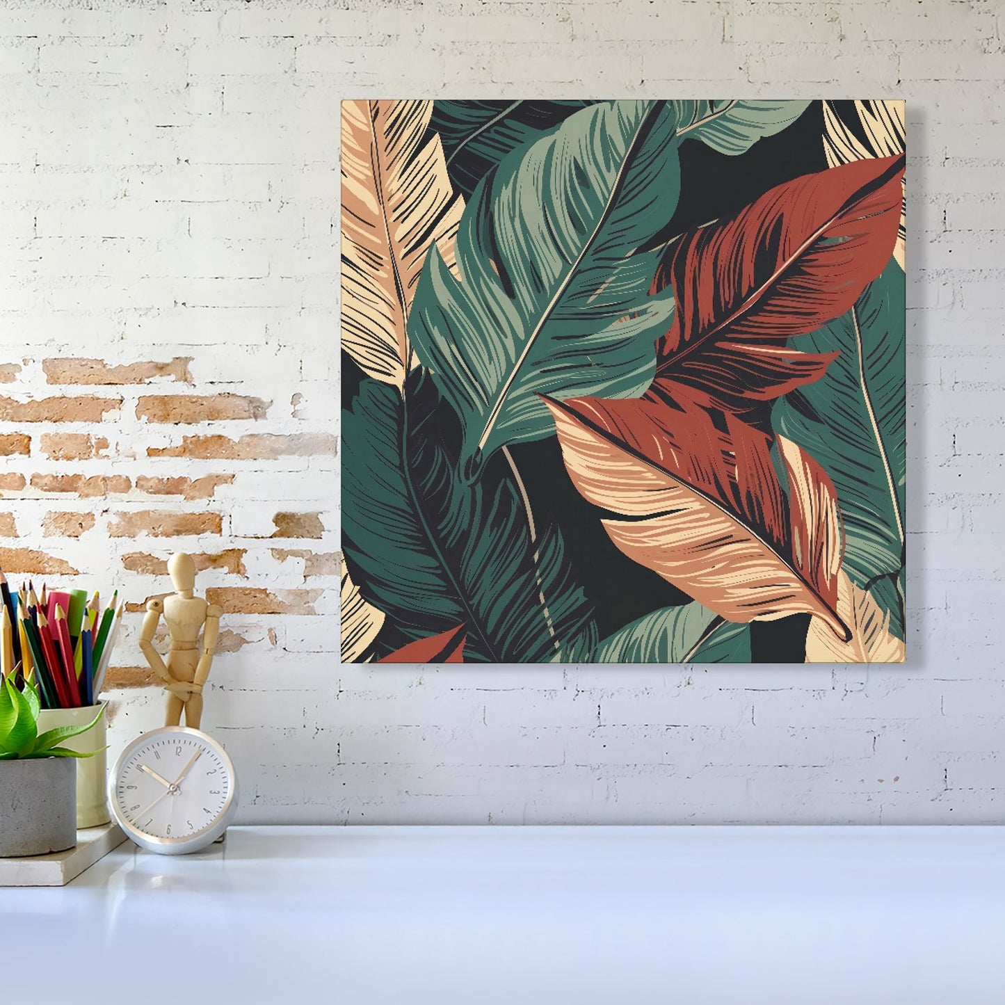 Autumn Colour Leaves Canvas