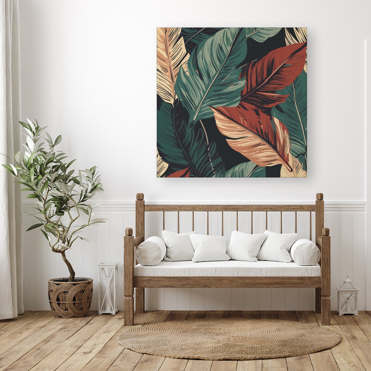Autumn Colour Leaves Canvas