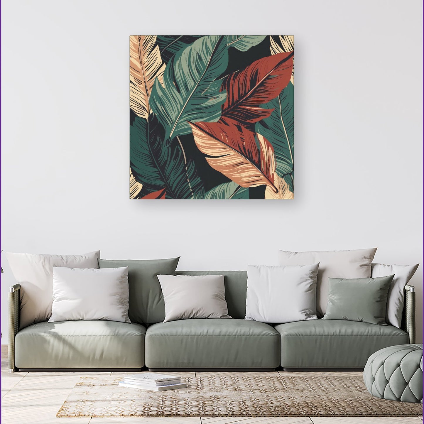 Autumn Colour Leaves Canvas