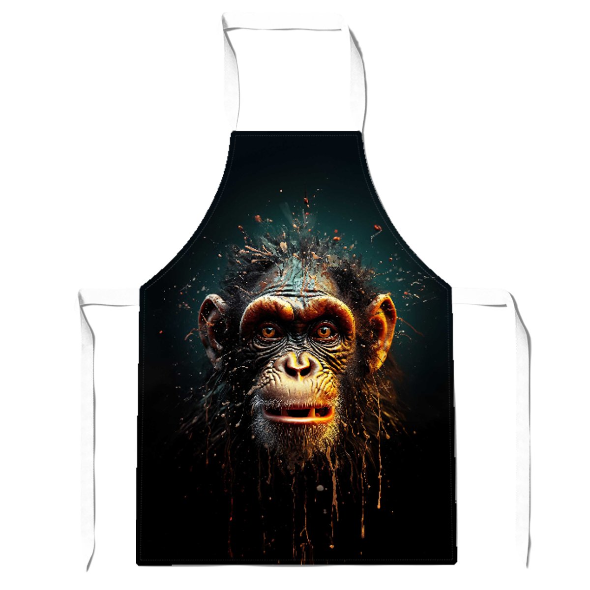 Splashart Monkey Face Apron