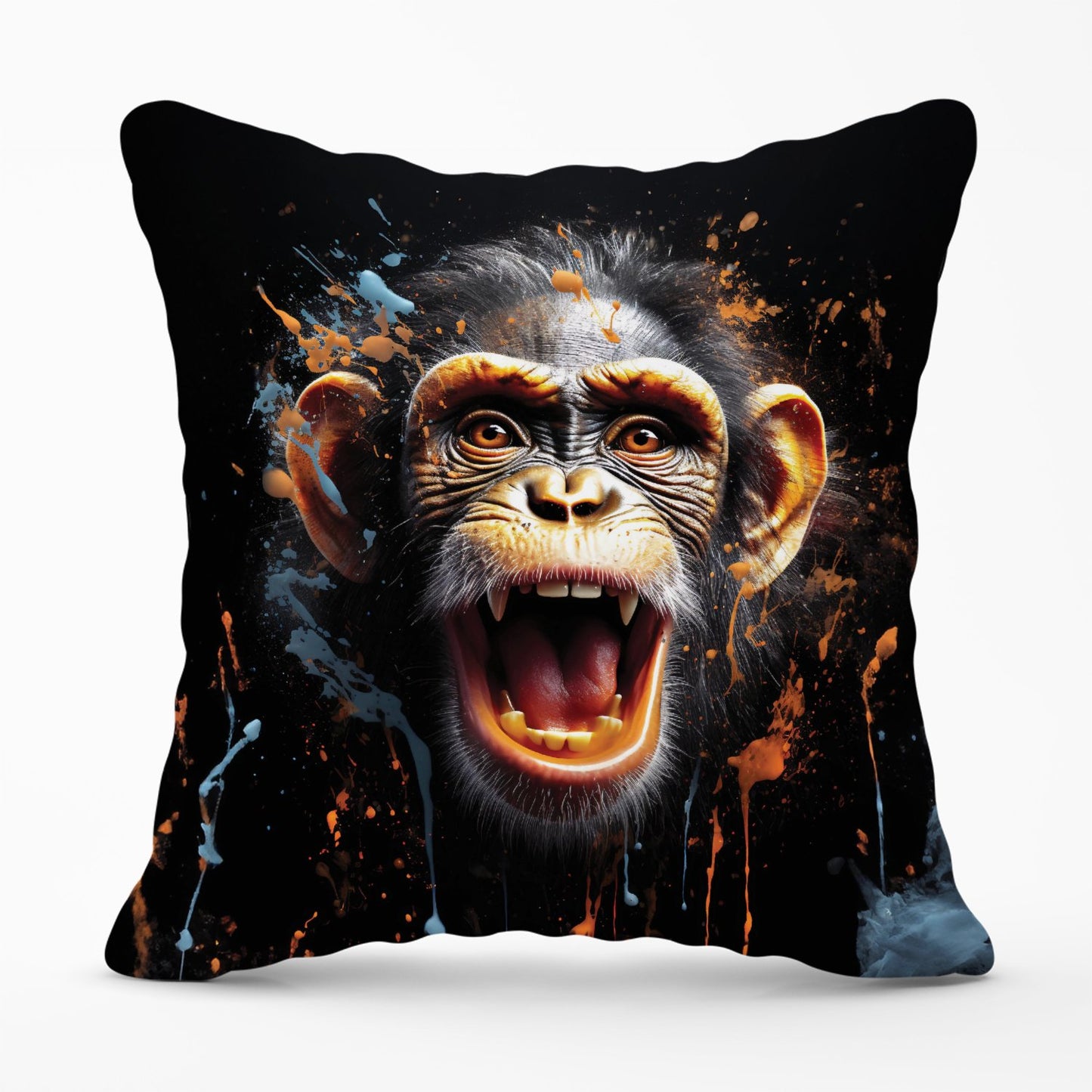 Monkey Face Splashart Outdoor Cushion