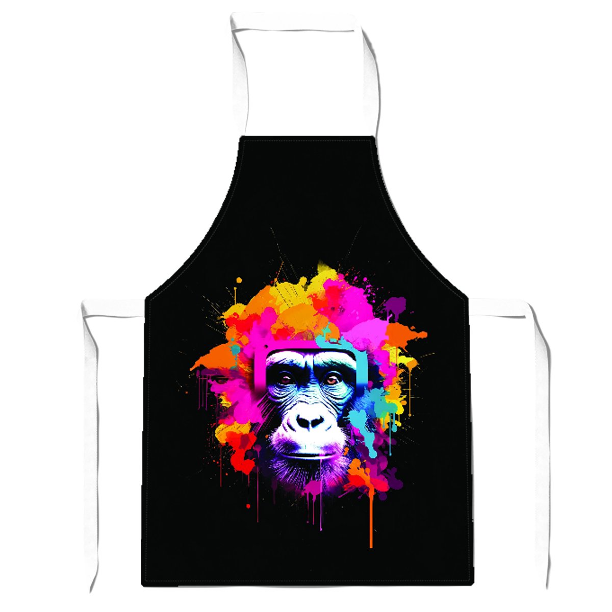 Multi Coloured Monkey Face Apron