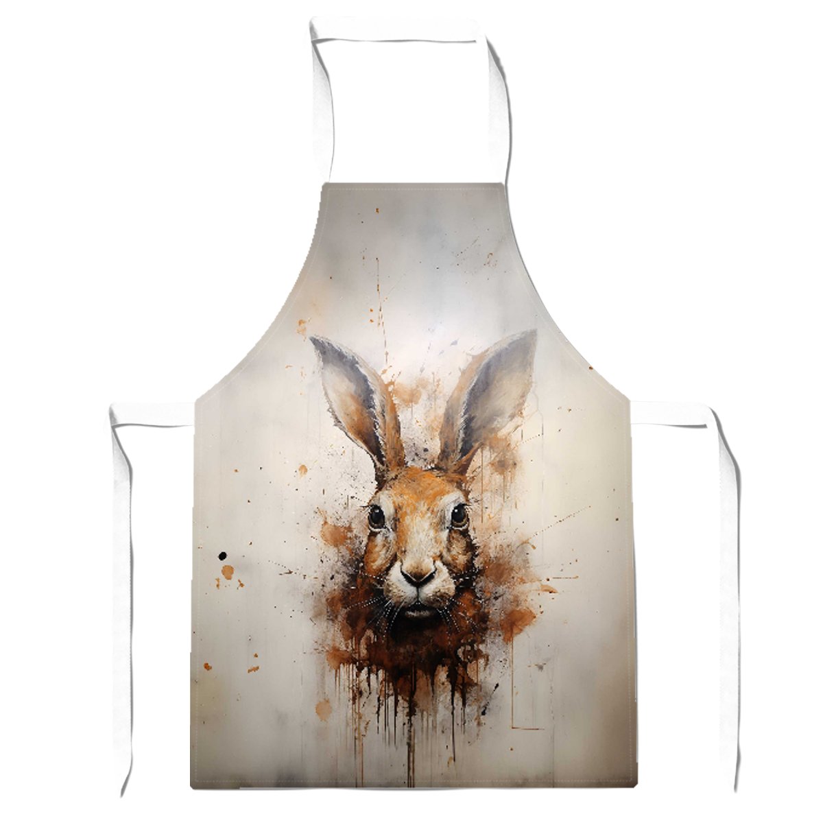 Watercolour Hare Face Apron