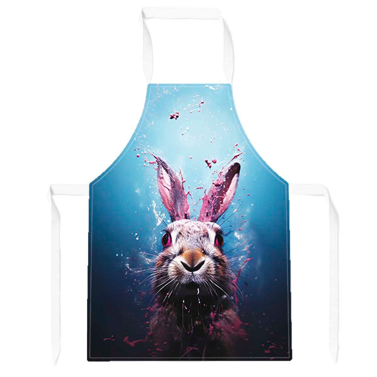 Rabbit Face Splashart Apron
