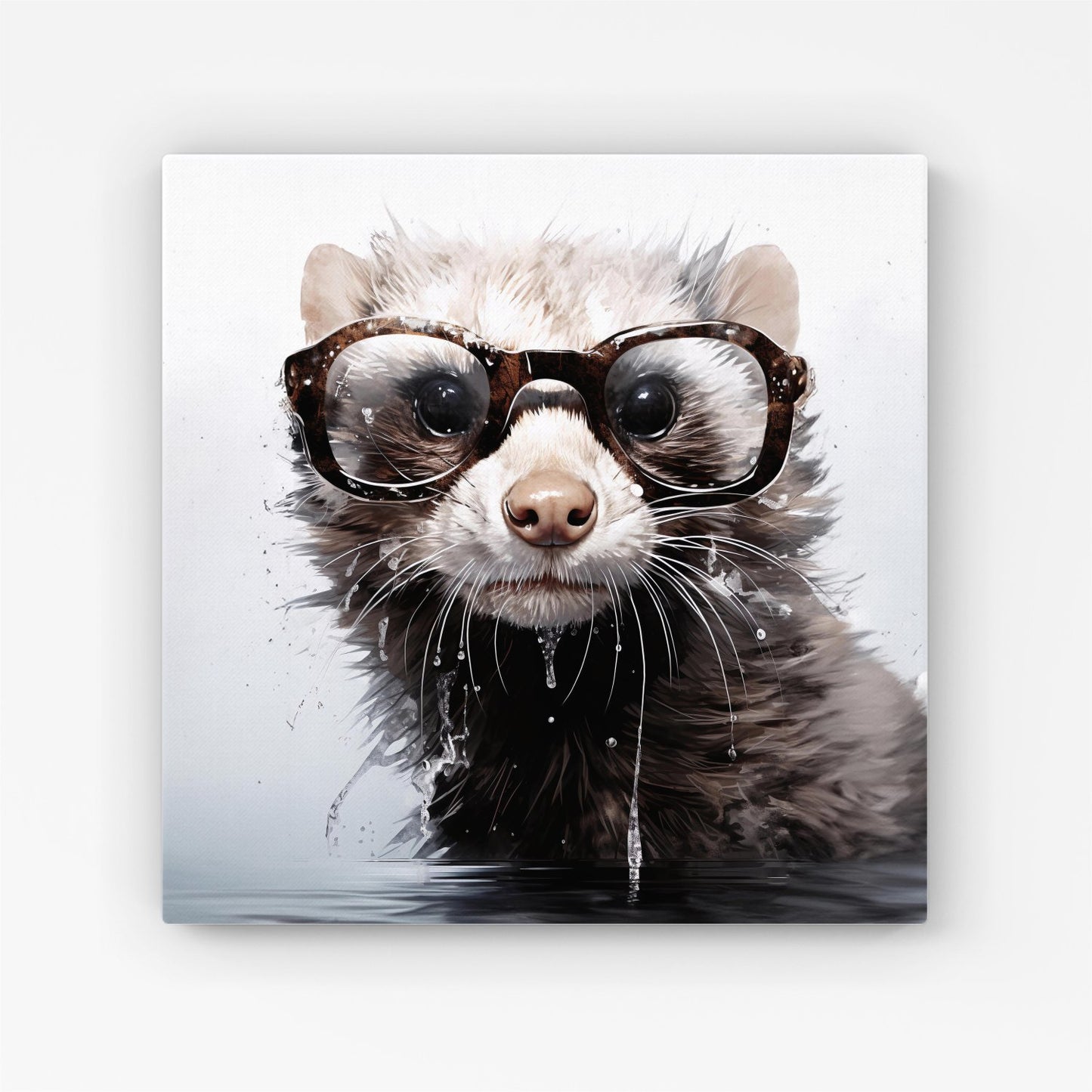 Splashart Ferret Canvas