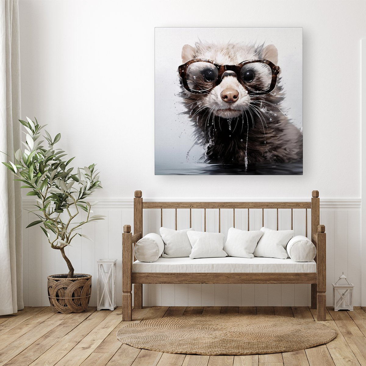 Splashart Ferret Canvas