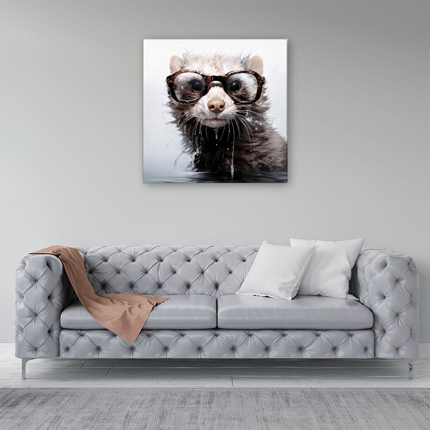 Splashart Ferret Canvas