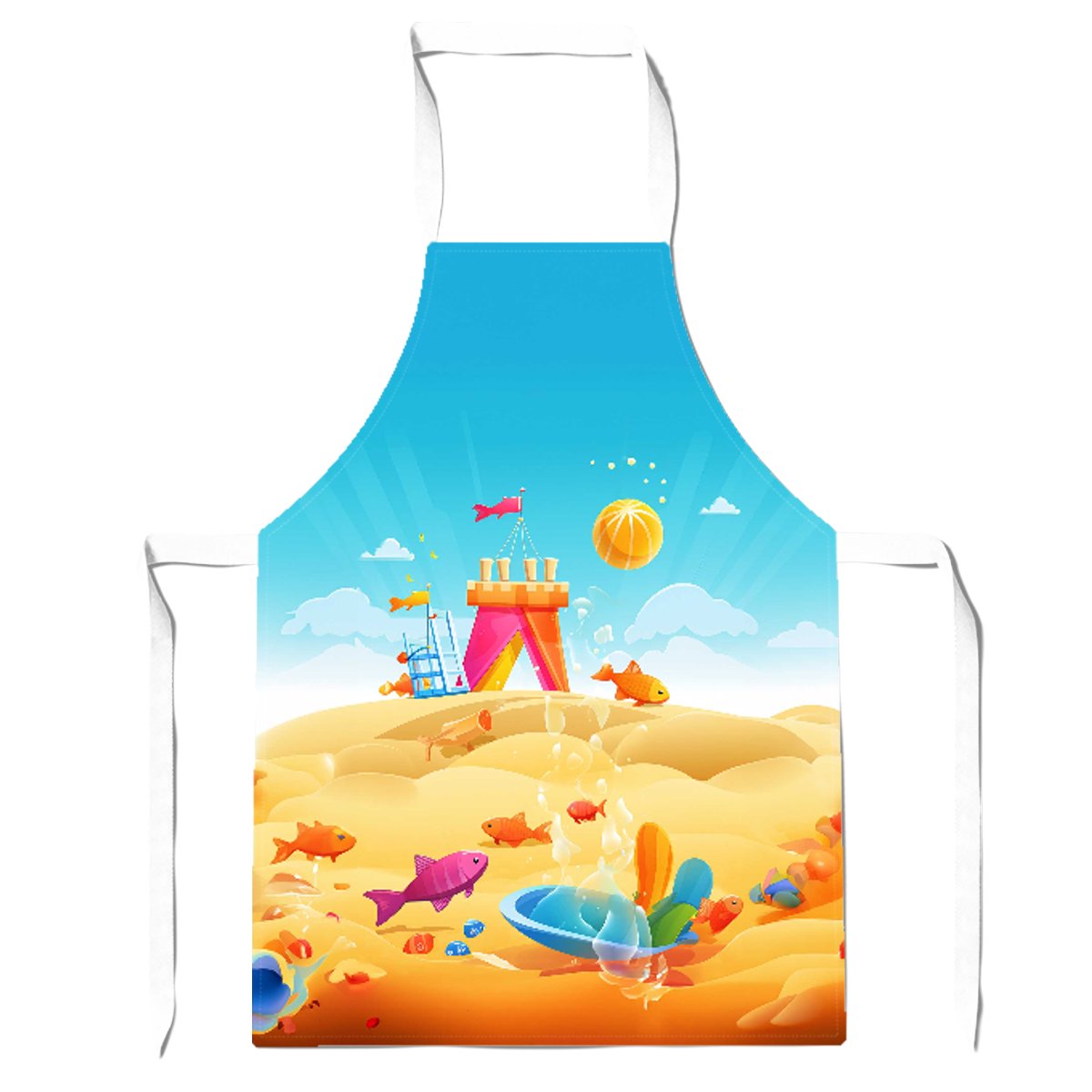 Fishes On A Beach Holiday Apron