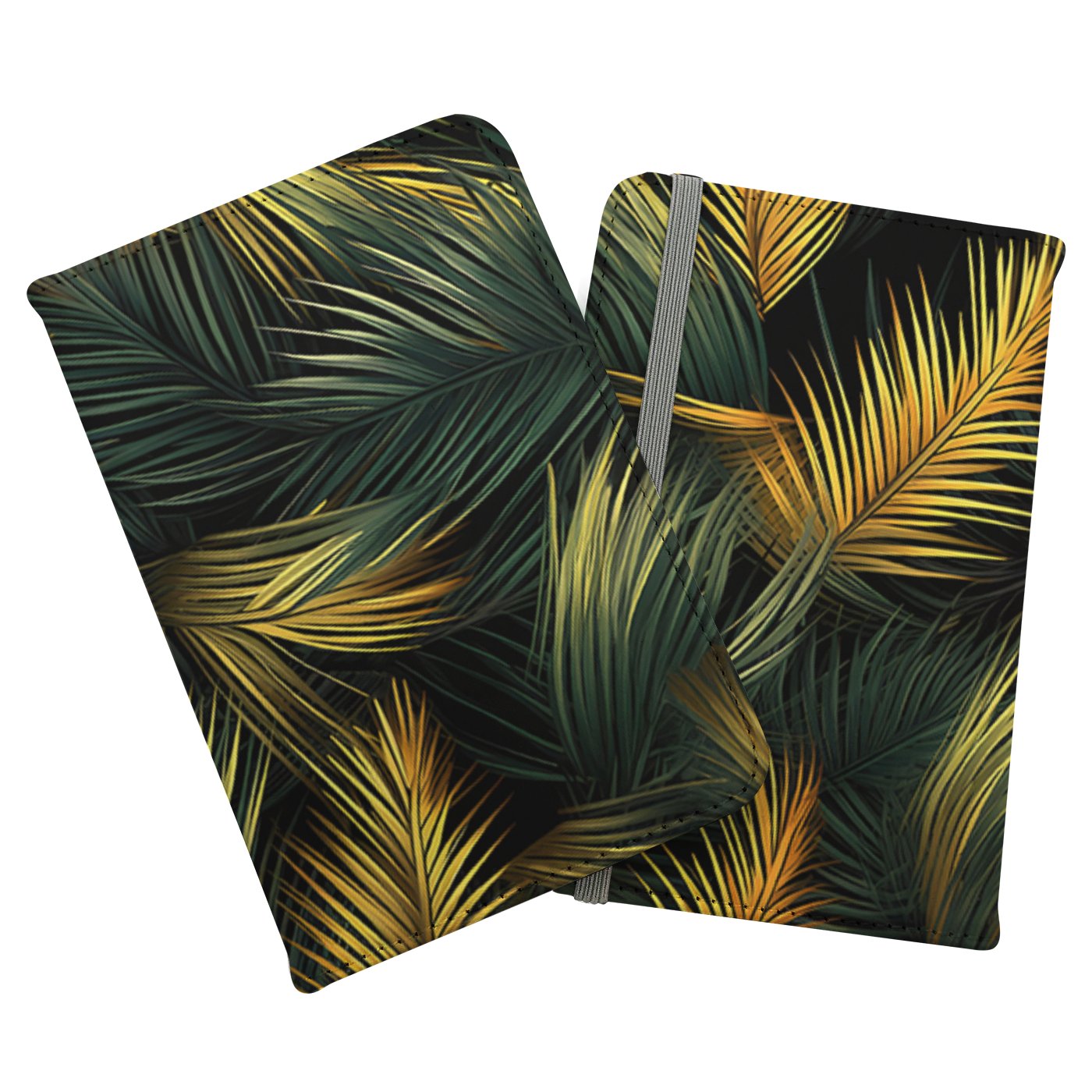 Golden Palm Leaves Passport Cover
