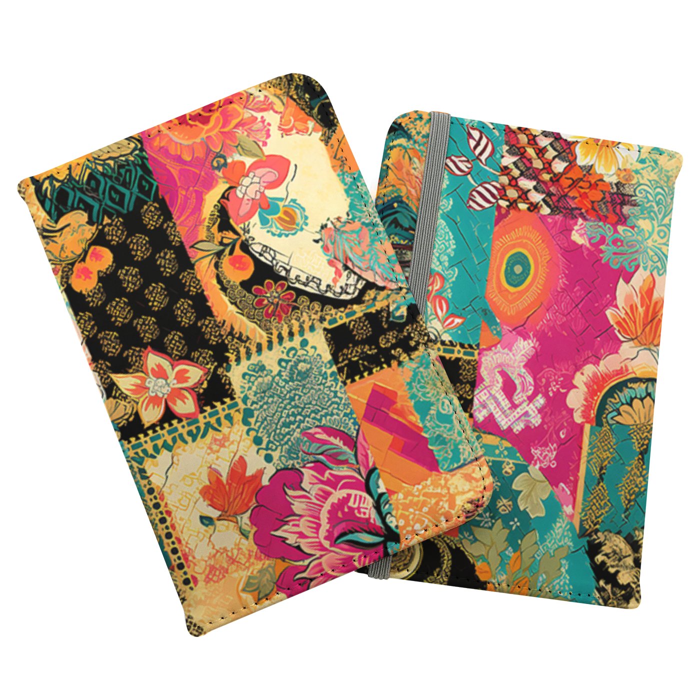 Patchwork Mixed Textiles Passport Cover