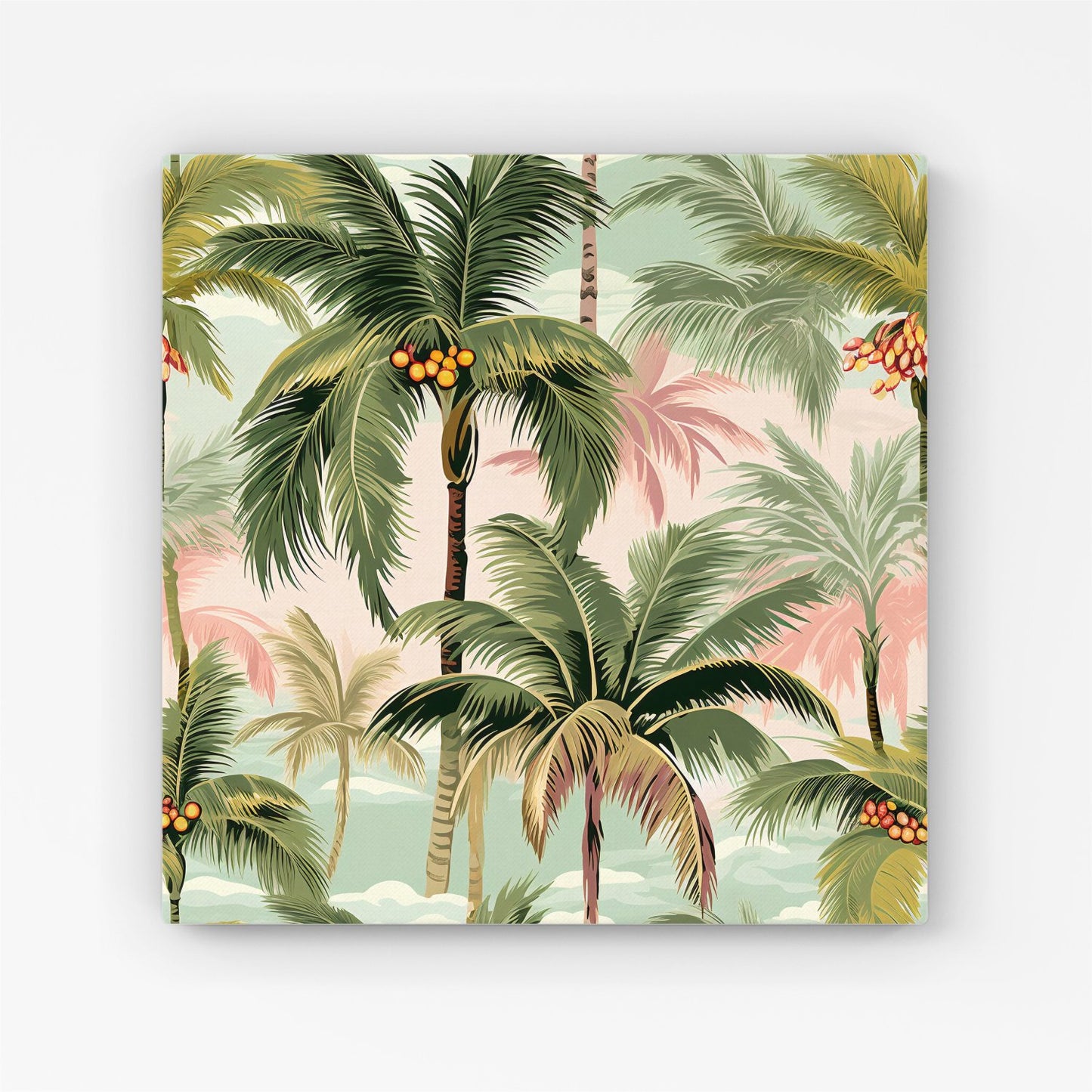 Palm Trees Pattern Canvas