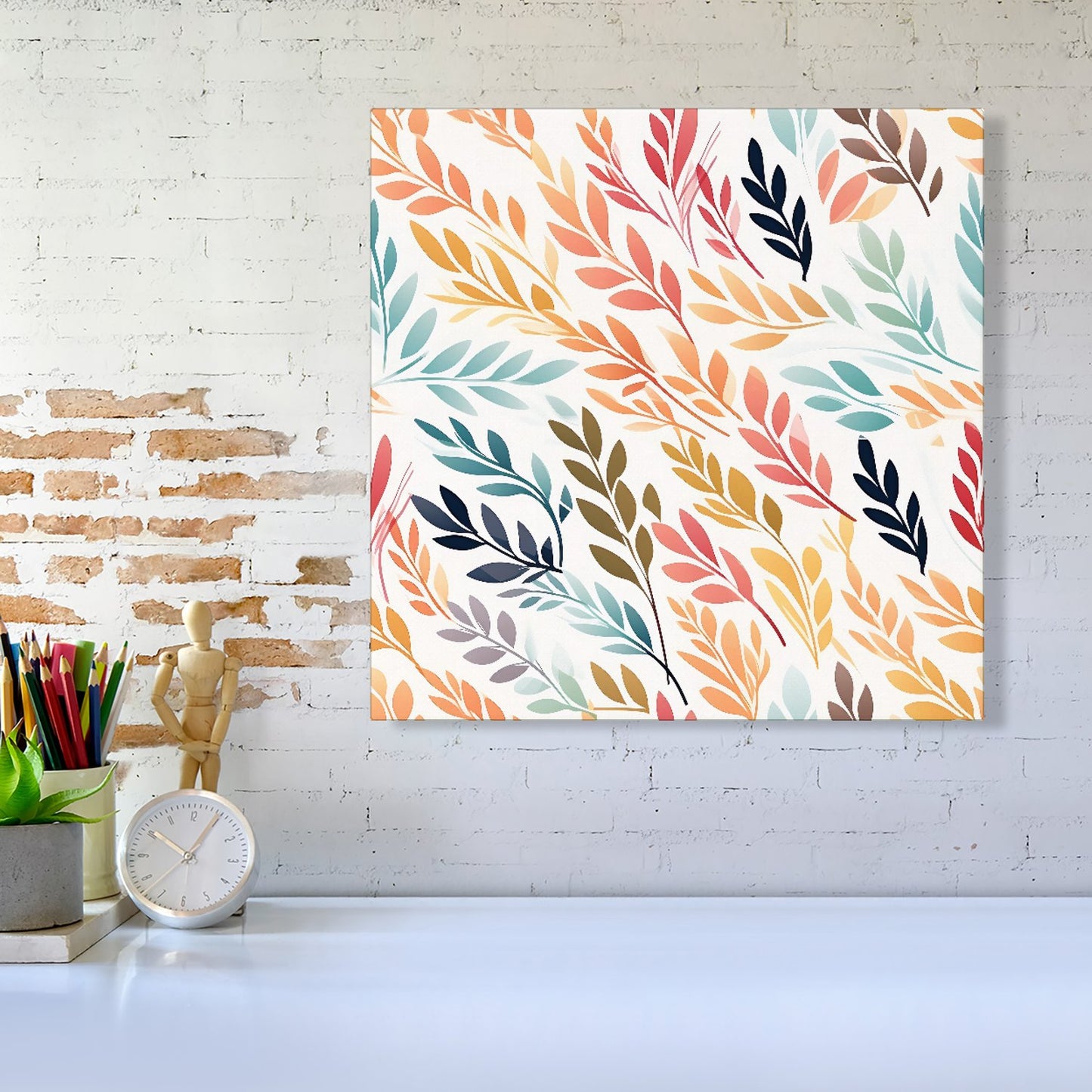 Colouful Sping Leaves Canvas
