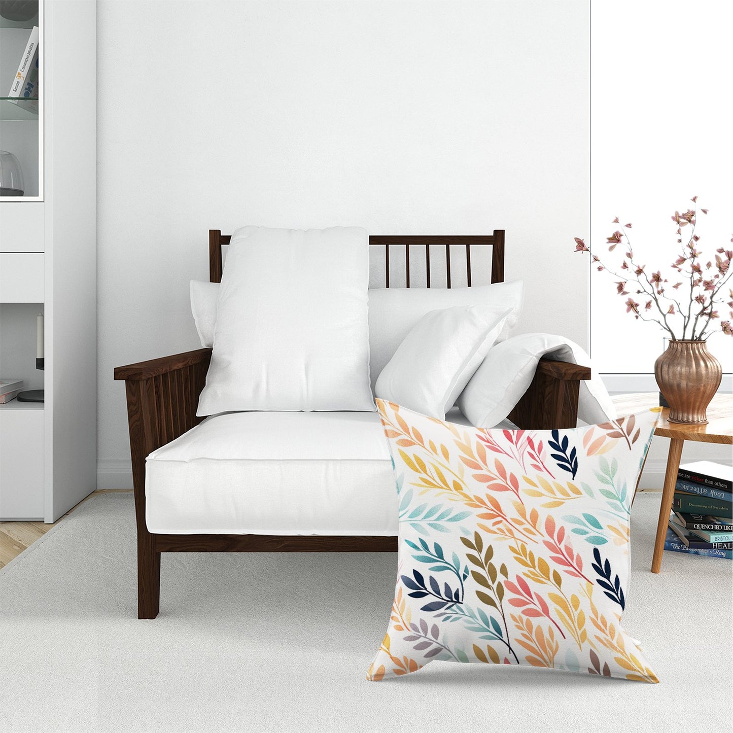 Colouful Sping Leaves Floor Cushion