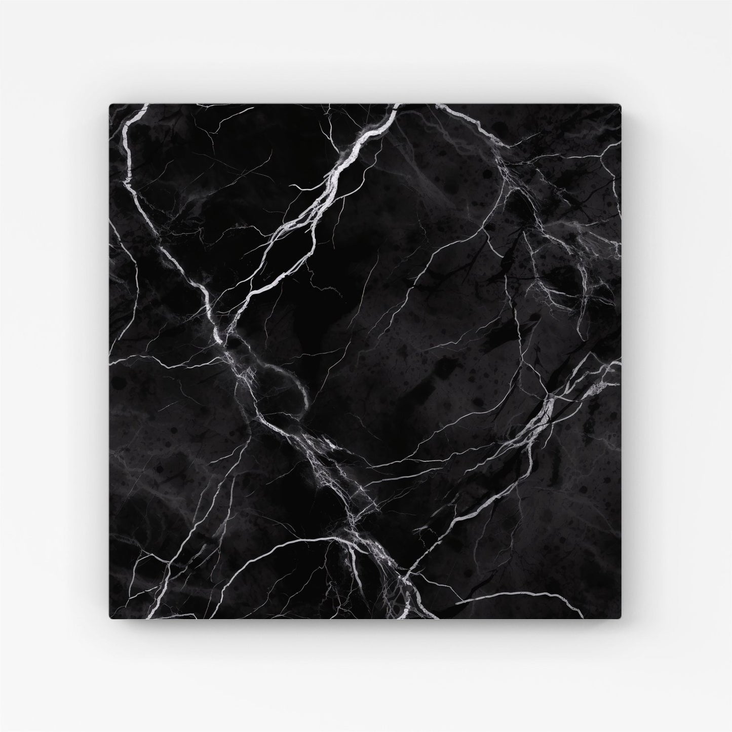 Black Marble Pattern Canvas