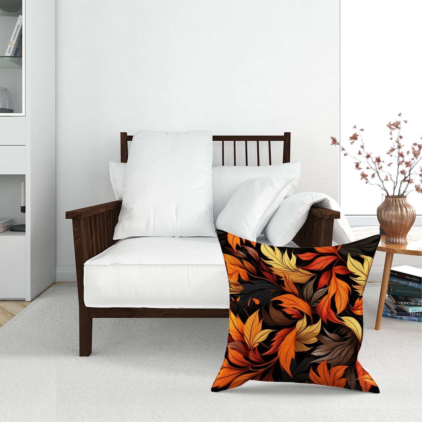 Autumn Leaves Design Floor Cushion